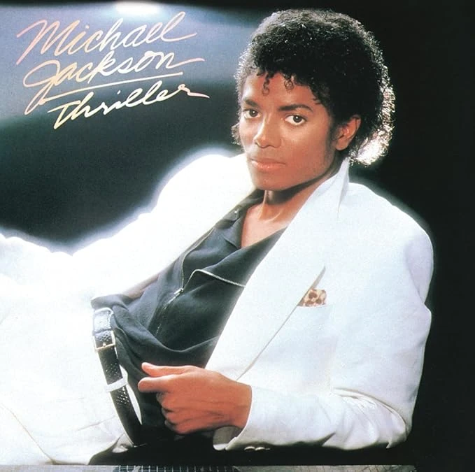 Copertina originale dell'album Thriller di Michael Jackson, 1982